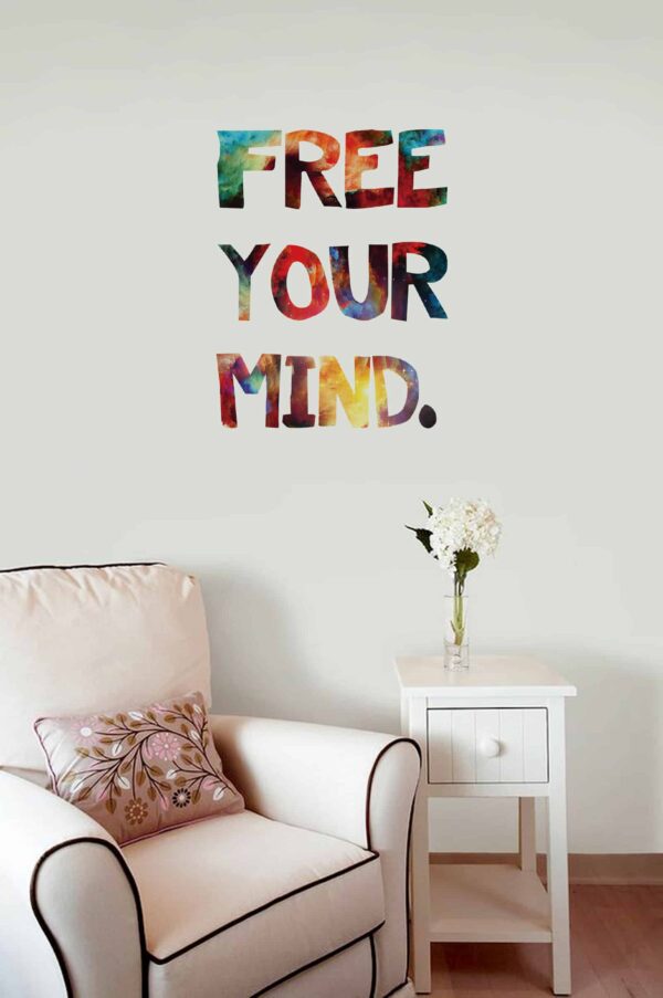 Free your mind Universal room sticker