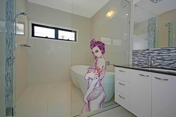 Sexy Lady Silhouette Glass room decal