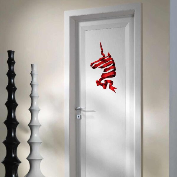 Unicorn Door room sticker