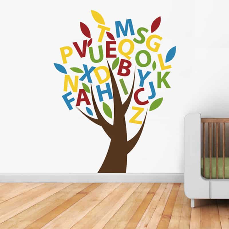 ABCD Tree Wall Sticker