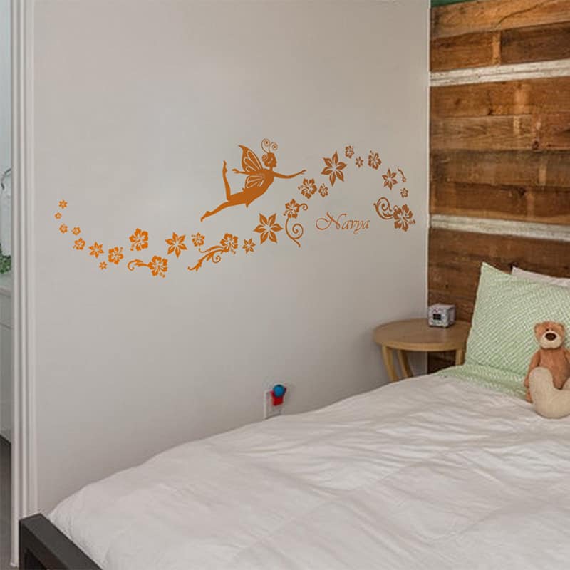 Fairy Floral Flow Wall Sticker