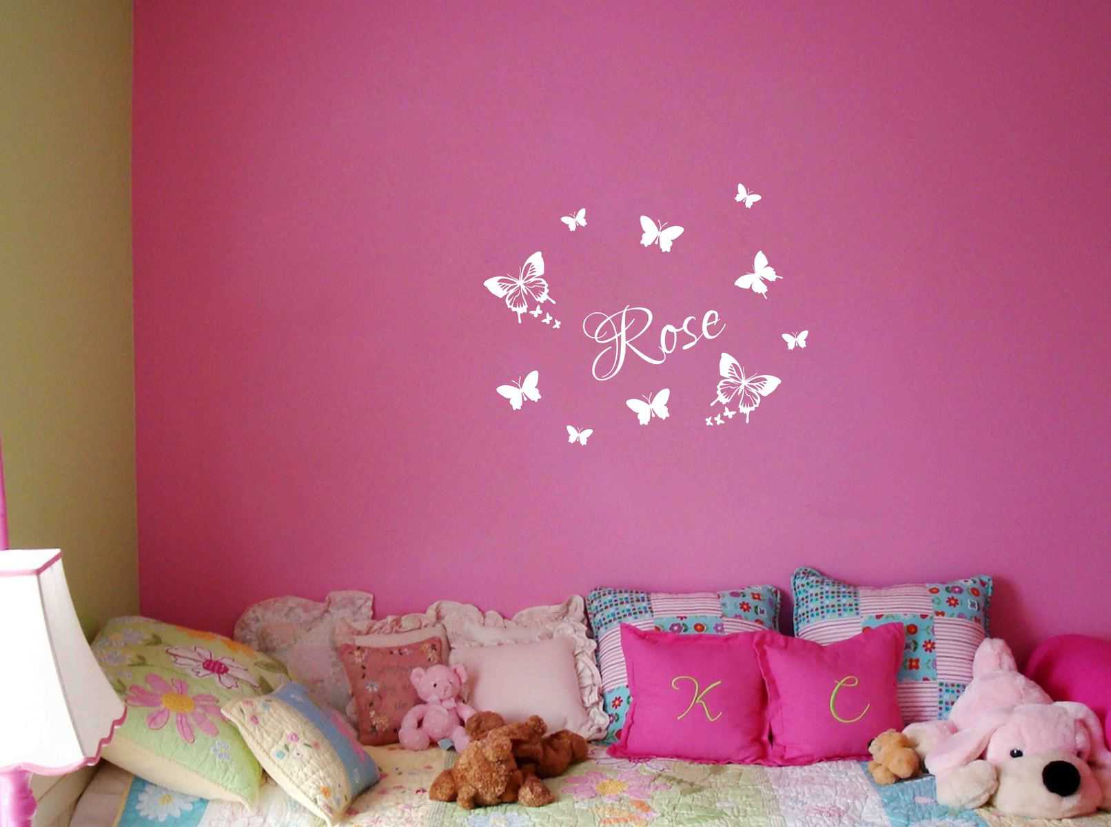 Butterfly with Name Wall Sticker