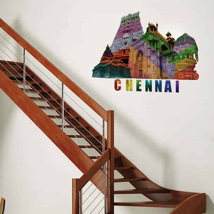 Catchy Chennai Wall Sticker