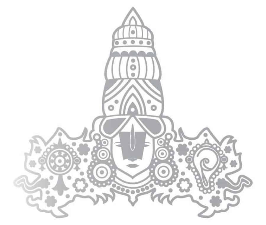 Tirupati Balaji Flame Car Rear Glass Sticker