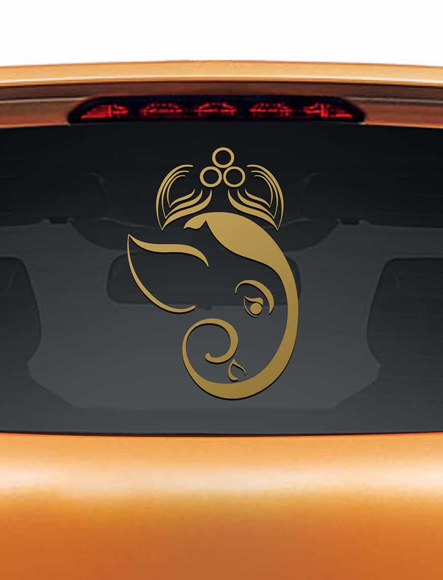 My Ganesha Car Rear Glass Sticker
