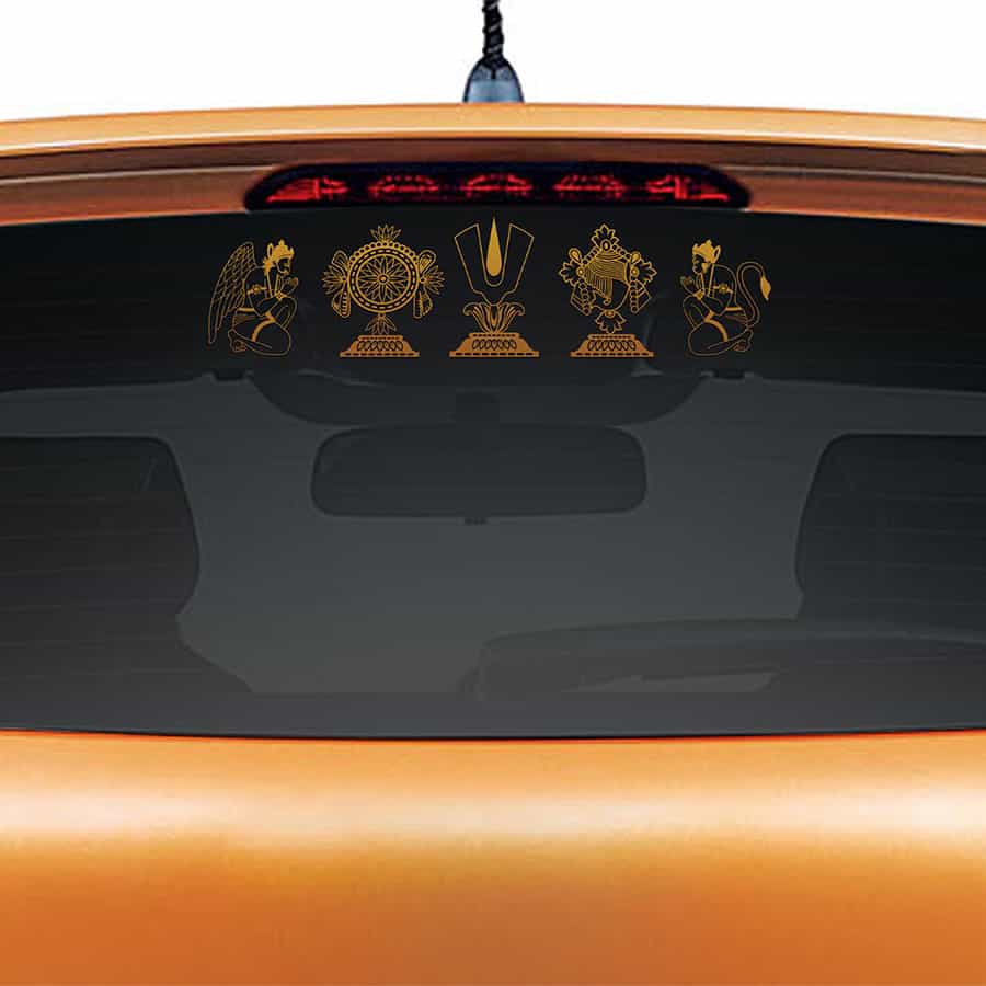 Srinivasa Namulu Car Glass Sticker