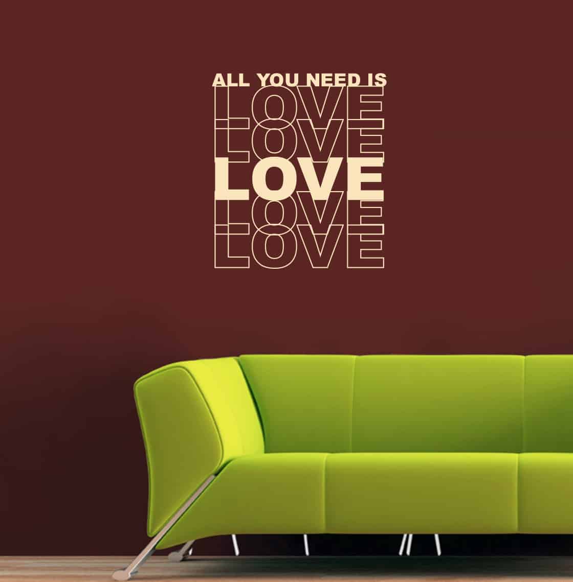 Love Love Love Wall Sticker