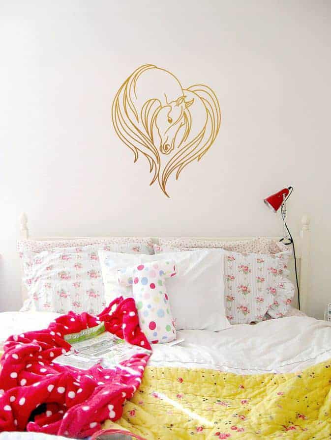 Horse Love Bedroom Wall Sticker