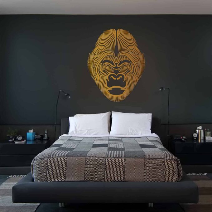Gorilla Warrior Bedroom Wall Sticker