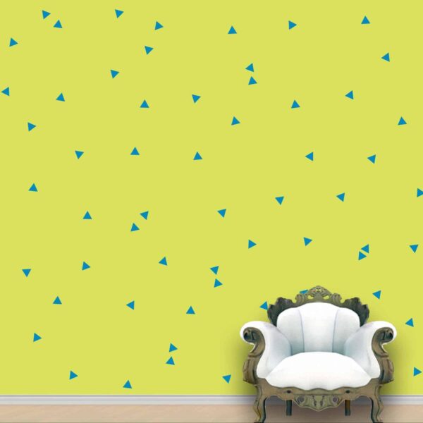 Triangle Wall Pattern Blue Jade Stickers Set of 120