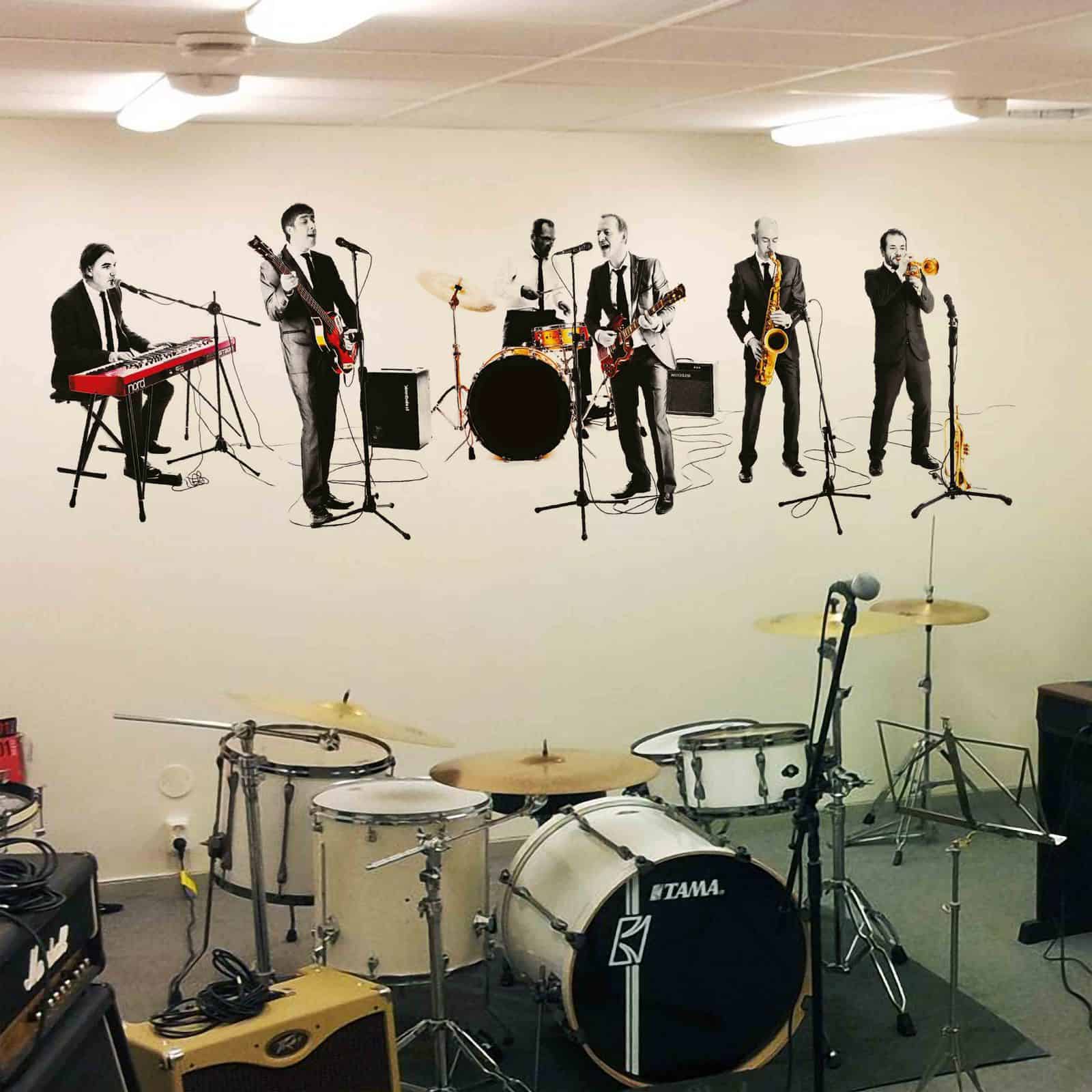 Print your own music band wall sticker