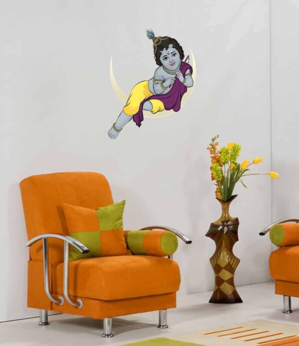 Baby Krishna Painted Living room
