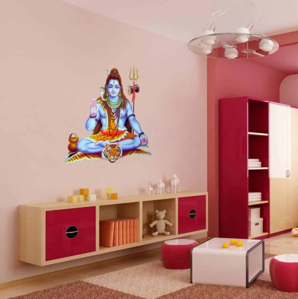 Meditating Shiva Wall Sticker Painting room