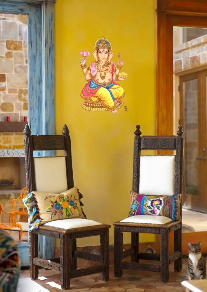 Lord Ganesha Living Wall Sticker room