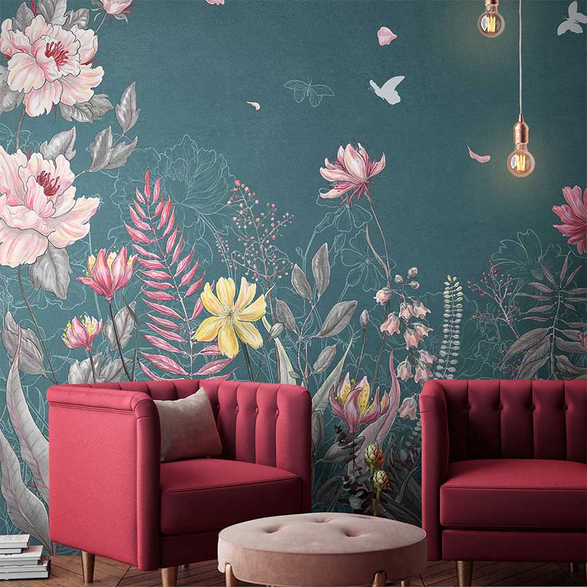 3D Nature Wallpapers Forest Tree 3D Murals Pink Flowers Wallpapers for  Living Room Home Decor reen Trees Phoro Wall Papers Mural  AliExpress