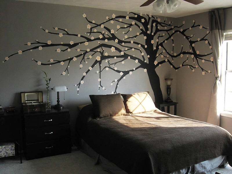 45+ Home Decor Ideas To Create an ‘off-the-wall’ potpourri with tree wall stickers