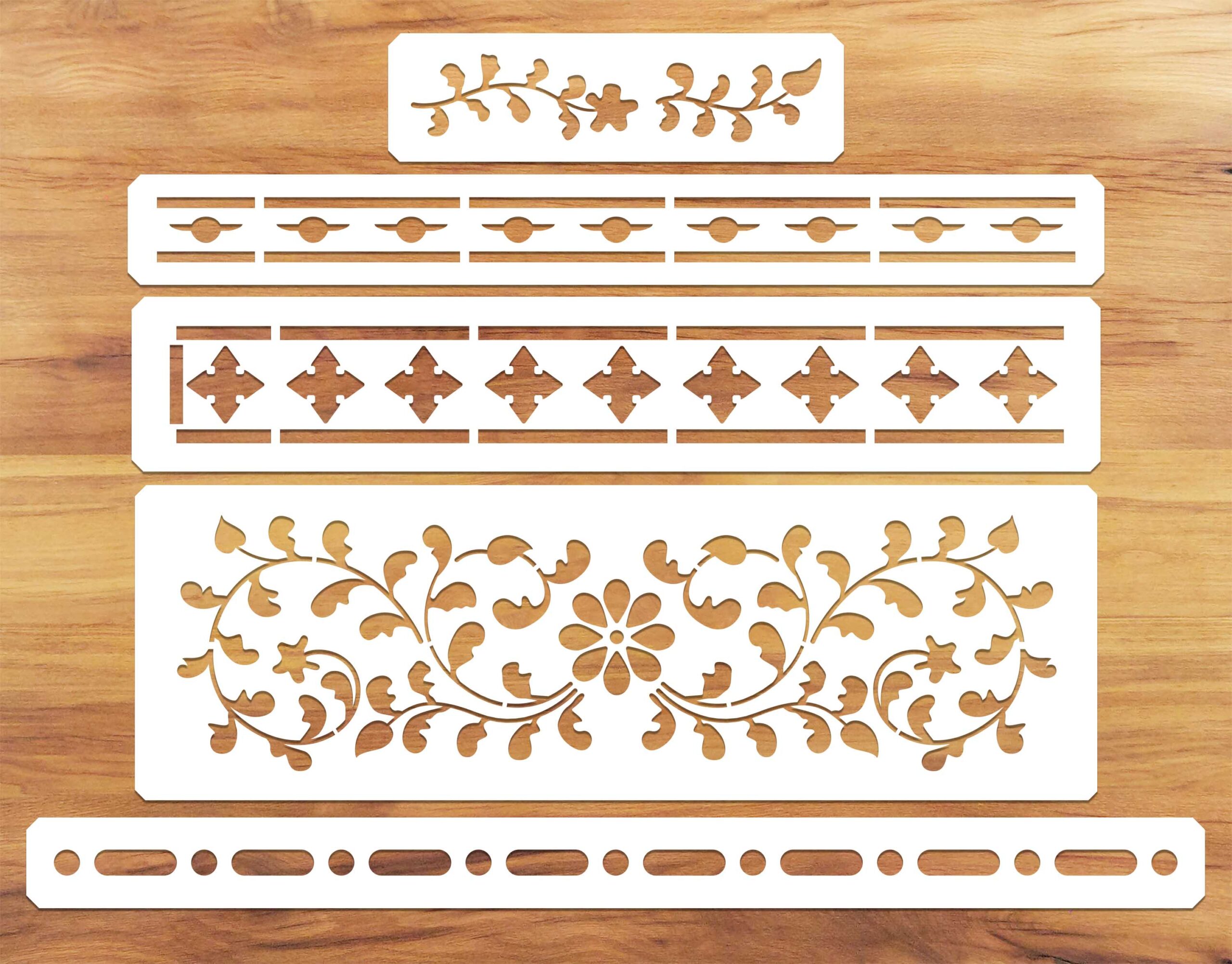 Indian Inlay Border Paint Stencil