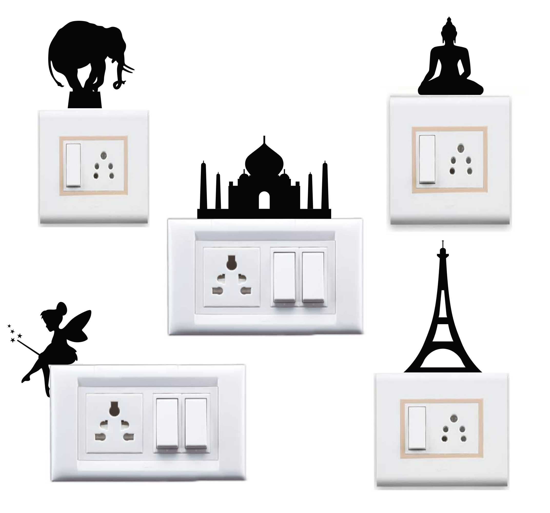 Combo Switch Board Decal Wall Sticker