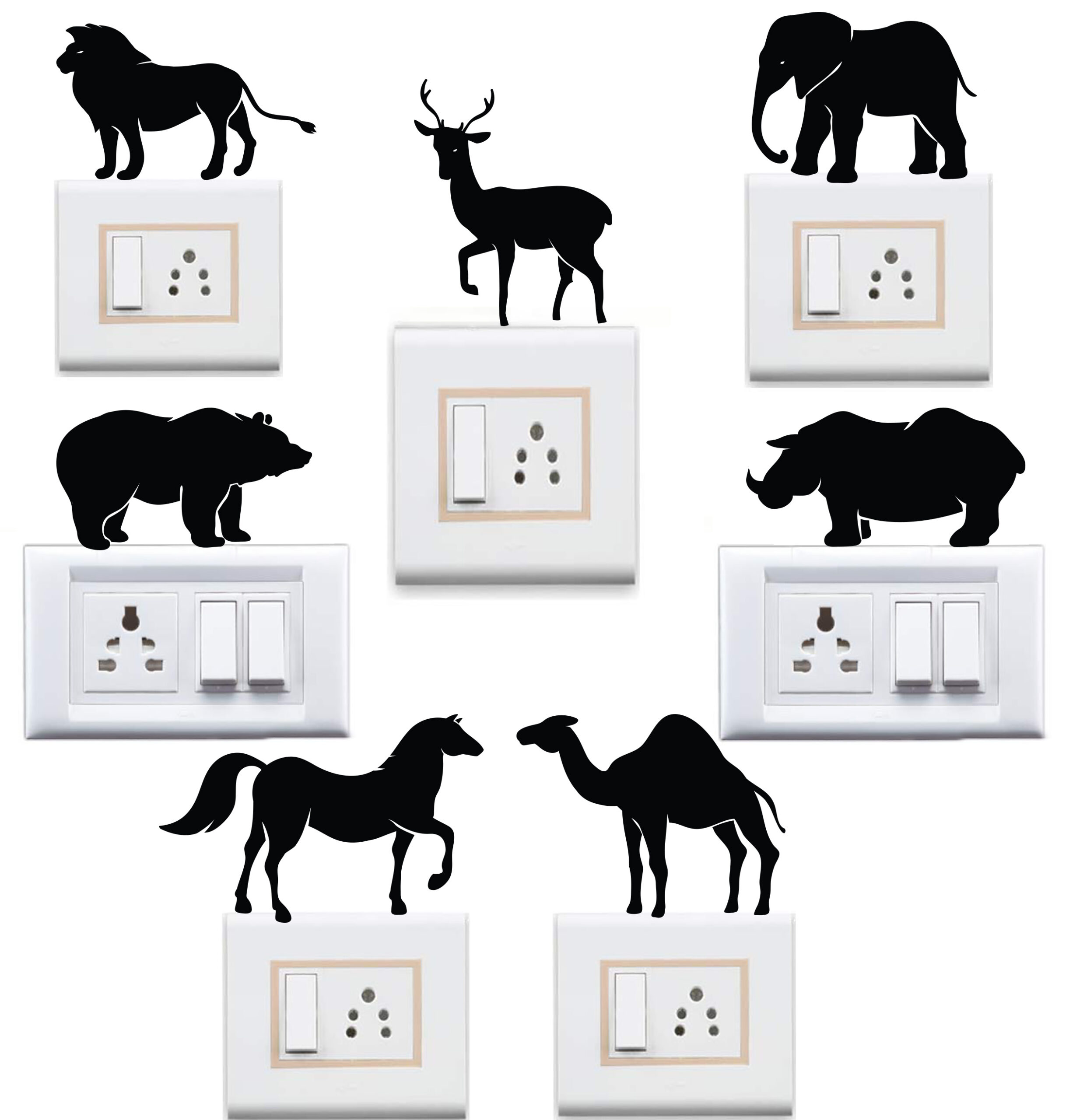 Animal Combo Switch Board Sticker