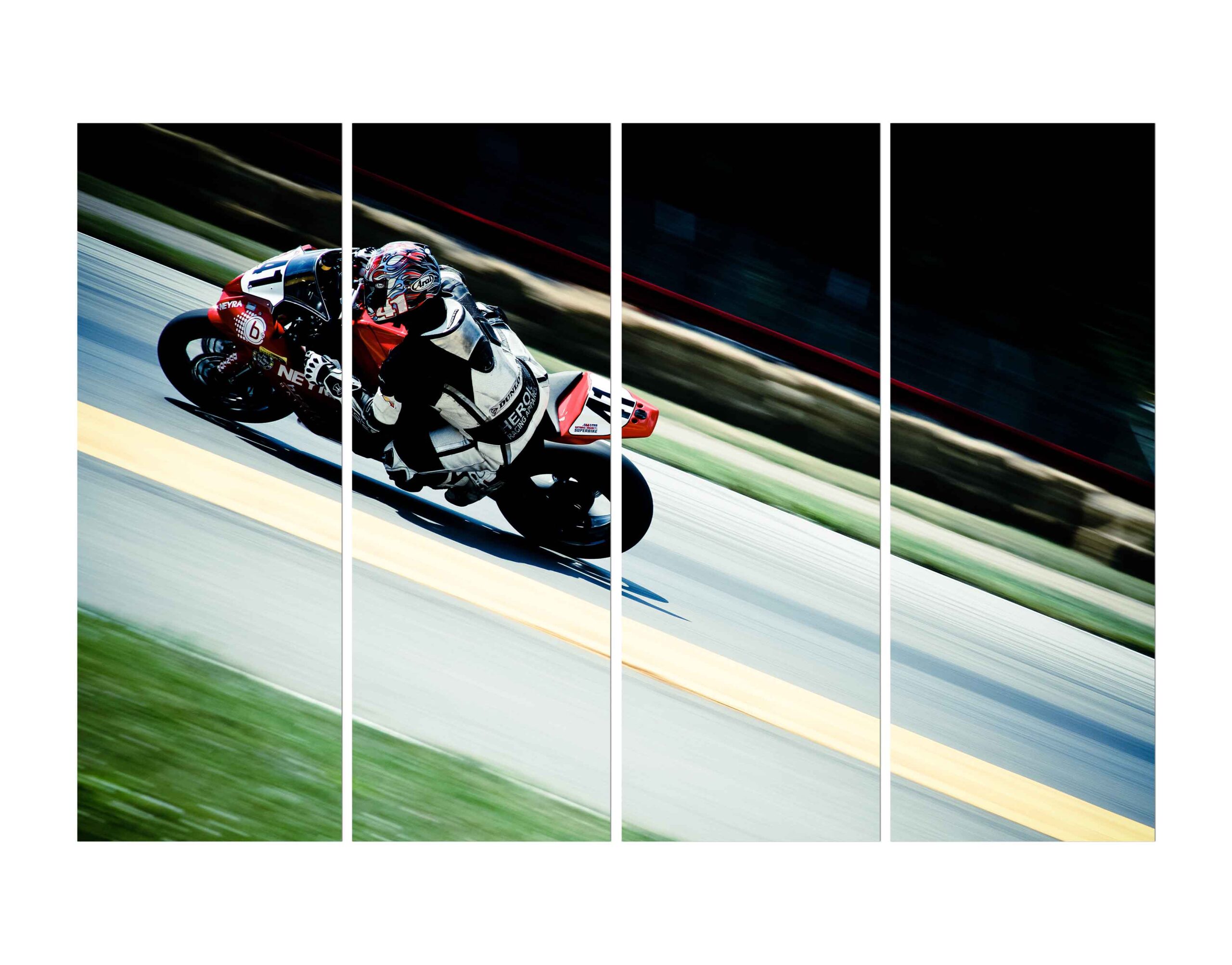 Speedway Motorcycle Race Panning Wall Wall Painting