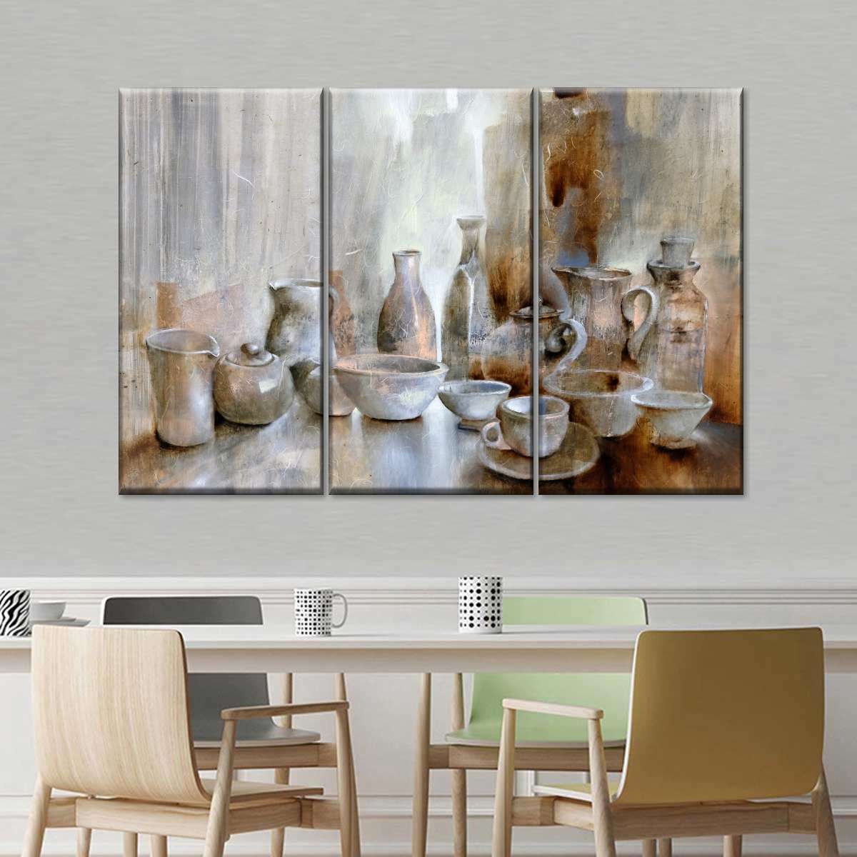 Still Life Coffee Time Graphic Panel Canvas Wall Art