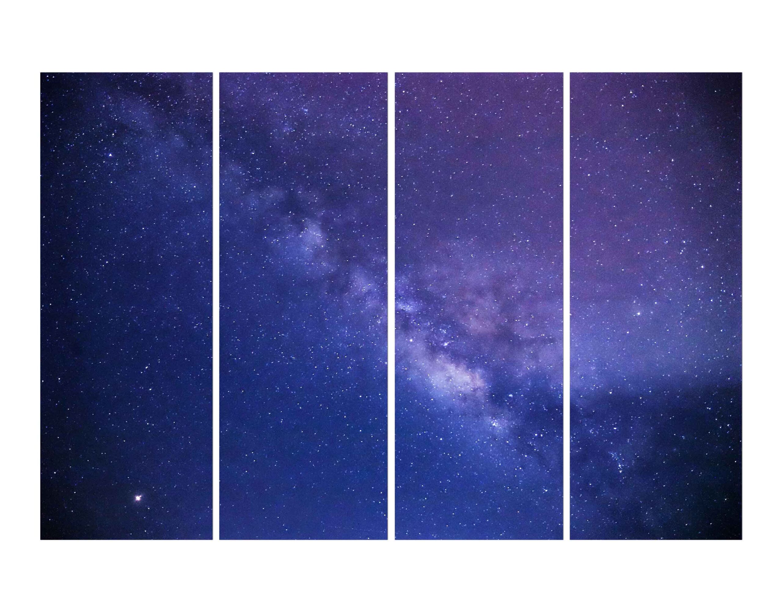 Night Cosmic Galaxy Sky Stars Wall Digital Print