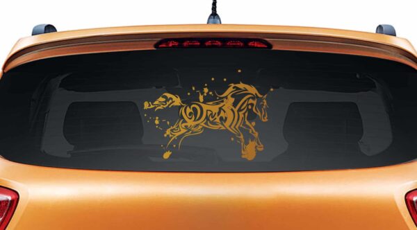 Wild Horse Copper Rear Car Sticker