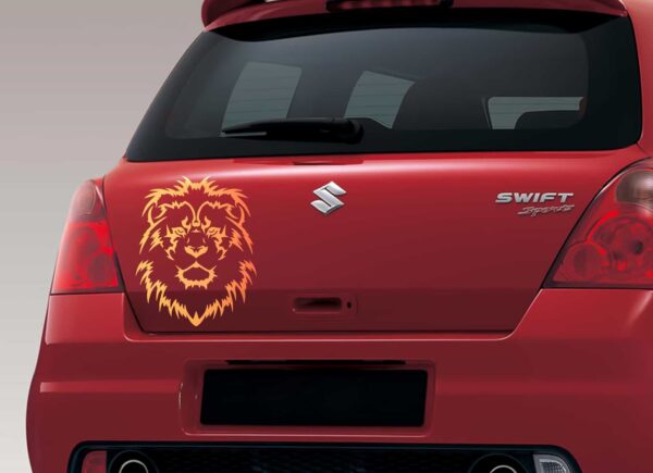 Lion King Gold Dicky Car Sticker