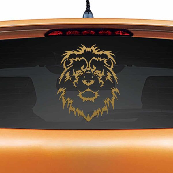 Lion King Gold Rear Car Sticker