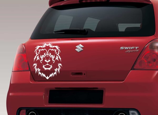 Lion King Silver Dicky Car Sticker