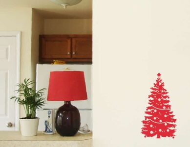 Celebratory Christmas Tree Wall Sticker