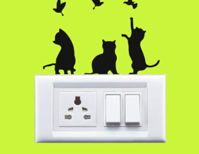 Cute Cats Combo Switch Board Sticker