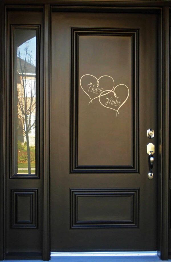 Love Hearts Door2 room decal