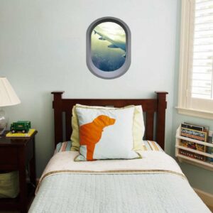 Aeroplane window illusion Bedroom sticker