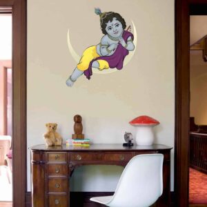 Baby Krishna Painted wall sticker room
