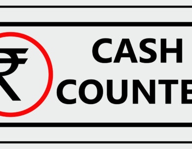 “Cash Counter” Tittled Foam Sign Board – 15 in x 7 in