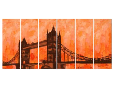 Artistic London Bridge Wall Art Print